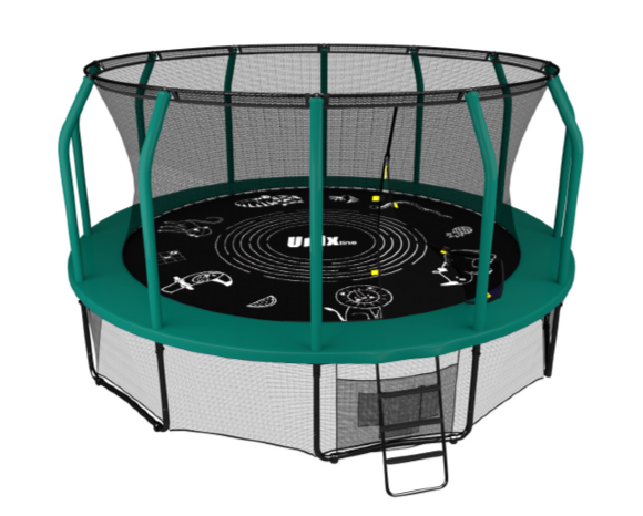 Батут UNIX line SUPREME GAME 14 ft (green) Батут UNIX line SUPREME GAME 14 ft (green)