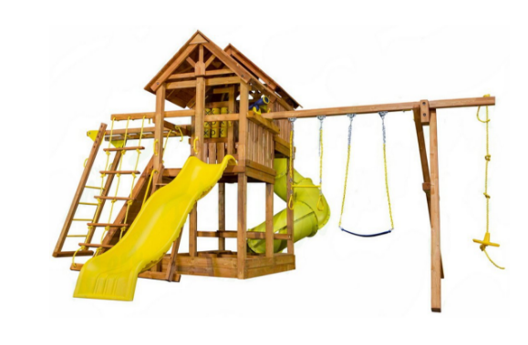 Игровая площадка Playgarden "SkyFort Deluxe II" с двухволновой горкой, горкой-трубой и рукоходом