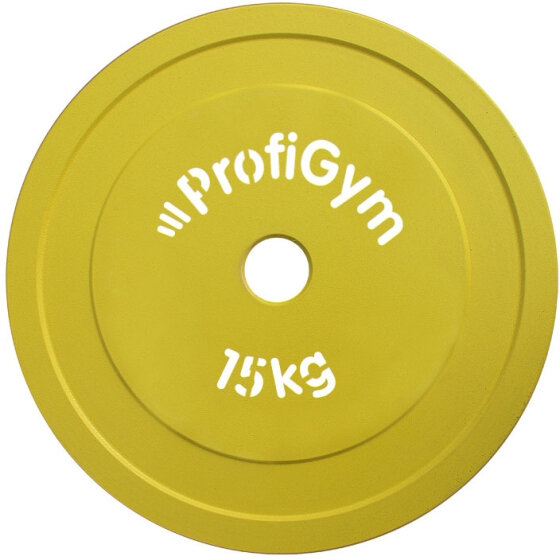 Диск стальной "Powerlifting" с полимерным покрытием, 15 кг ProfiGym ДПЛ-15 Диск стальной "Powerlifting" с полимерным покрытием, 15 кг ProfiGym ДПЛ-15